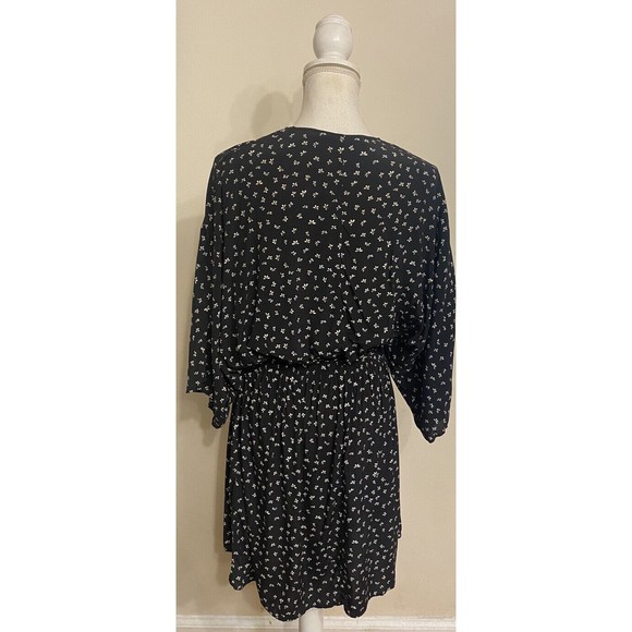 &Other Stories Printed Wrap Dress Viscose Size US 6 Eur 38 S M Black & White - Picture 7 of 13